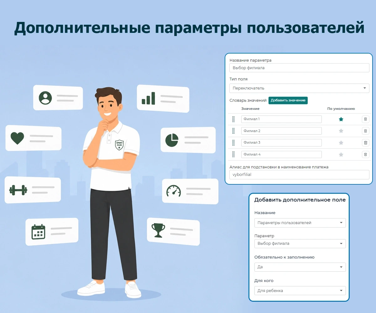 Дополнительные данные пользователя