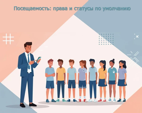 Посещаемость: права и статус по умолчанию